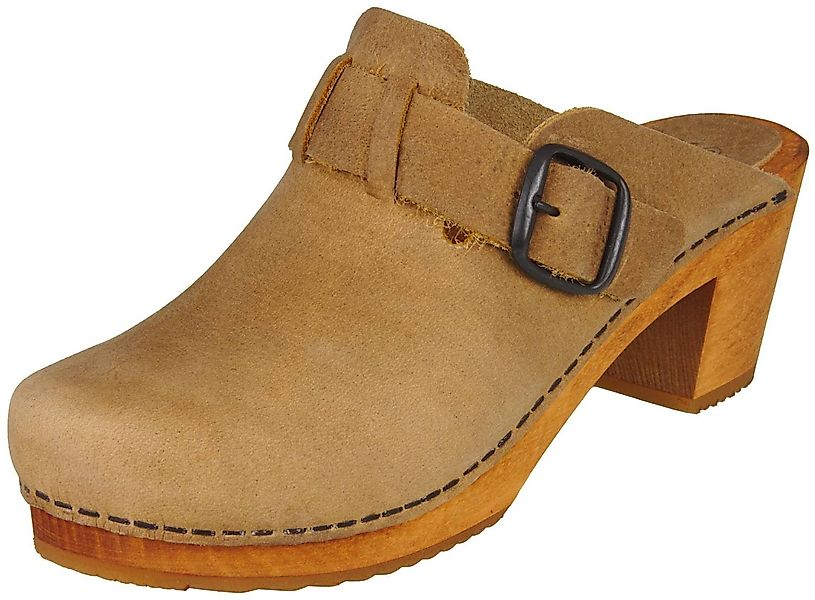Sanita Sanita Wood Malulo Square Clog günstig online kaufen