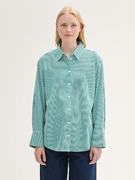 TOM TAILOR Denim Langarmbluse Gestreiftes Loose günstig online kaufen