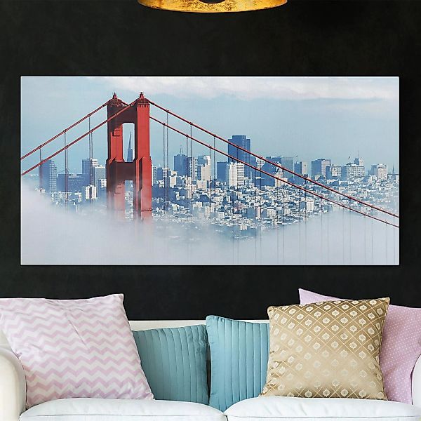 Leinwandbild Architektur & Skyline - Querformat Good Morning San Francisco! günstig online kaufen