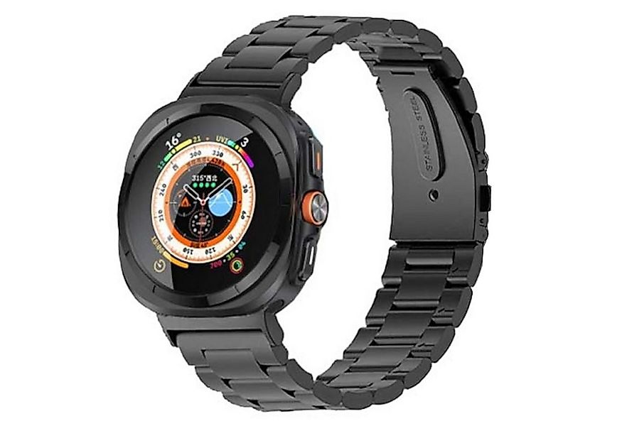Wigento Smartwatch-Armband Für Samsung Galaxy Watch Ultra 47mm Edelstahl Me günstig online kaufen