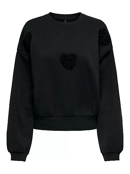 ONLY Sweater "ONLKIARA L/S HEART O-NECK BOX SWT" günstig online kaufen