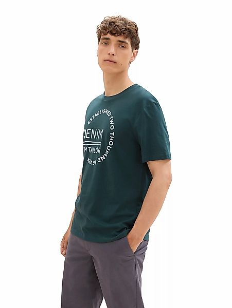 TOM TAILOR Denim T-Shirt, mit Logo Print günstig online kaufen