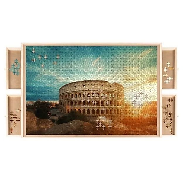 MALATEC Puzzleunterlage Puzzlebrett Holzbrett, (Spar-Set, 1-tlg., Puzzlelie günstig online kaufen