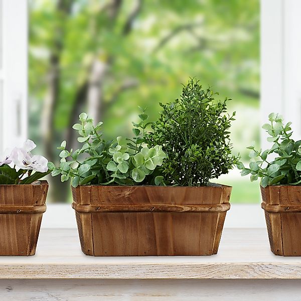 relaxdays Blumenkasten Kleiner Blumenkasten 3er Set günstig online kaufen
