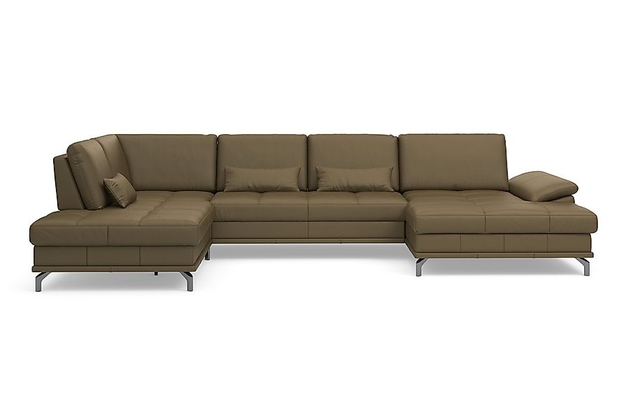 Places of Style Wohnlandschaft »Costello U-Form, mit Sitztiefenverstellung, günstig online kaufen