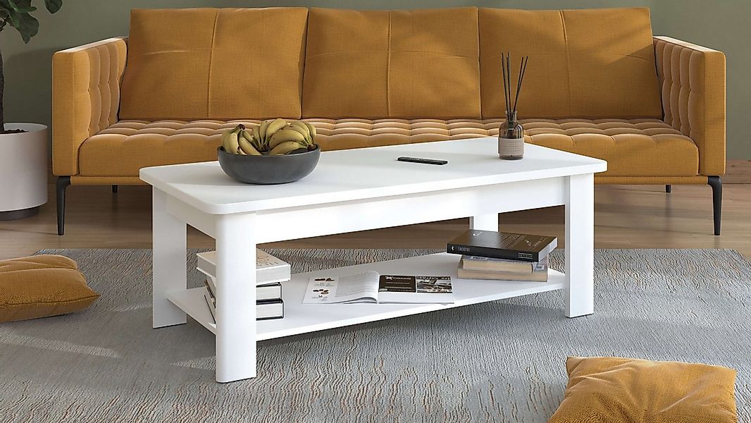 Home affaire Couchtisch Jersey Kaffeetisch, 124 cm, in trendigen Farben, mo günstig online kaufen