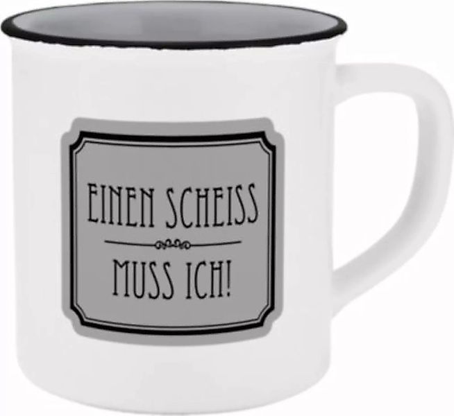 Infinite "Kaffeebecher ""Einen Scheiss muss ich"", 400ml" günstig online kaufen
