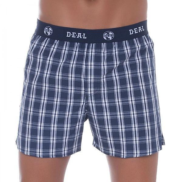 D.E.A.L International Boxershorts Blau & Weiß kariert günstig online kaufen