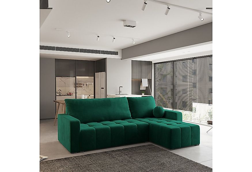 Masseno Ecksofa VOLIRA mit Schlaffunktion L-Form, Sofa mit Bettkasten günstig online kaufen