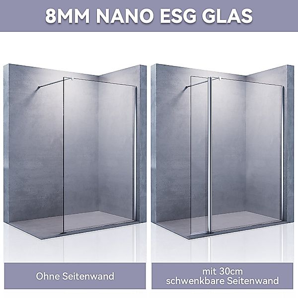 SONNI Walk-in-Dusche Walk in Dusche 8mm günstig online kaufen