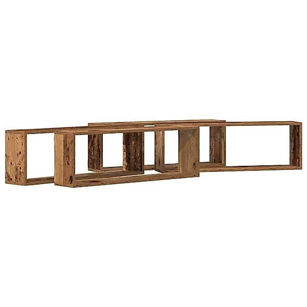 vidaXL Wandregale 4 Stk Altholz 80 x 15 x 26 cm Holzwerkstoff 862640 günstig online kaufen