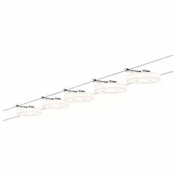 Seilsystem DiscLED I in weiß 5x 4,3W Komplettset günstig online kaufen