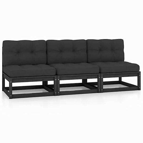 3-sitzer-sofa Mit Kissen Kiefer Massivholz günstig online kaufen