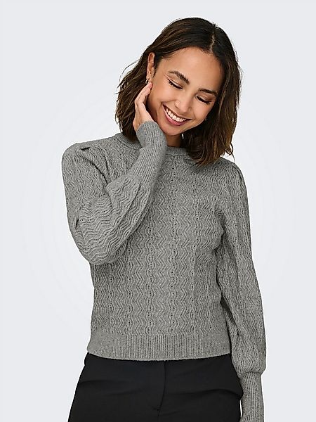 ONLY Rundhalspullover ONLKATIA LS STRUC PUFF ONECK CC KNT günstig online kaufen