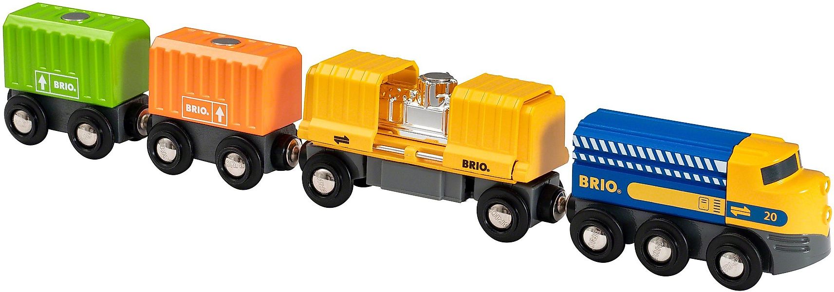 BRIO® Spielzeug-Eisenbahn Güterzug mit drei Waggons, günstig online kaufen
