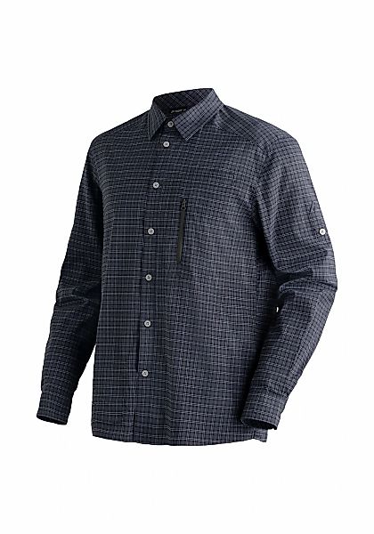 Maier Sports Funktionshemd "Mats L/S" Herren Hemd langarm, karriertes Freiz günstig online kaufen
