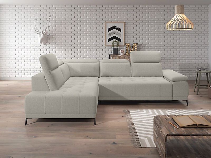 WERK2 Ecksofa »Focus-L, elektrisch erweiterbare Sitztiefe um ca. 30 cm, L-F günstig online kaufen