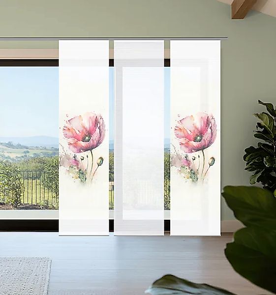 HOME in green Schiebegardine »MELIORA« Paneelwagen 3 Stk. tlg. Bambusoptik, günstig online kaufen