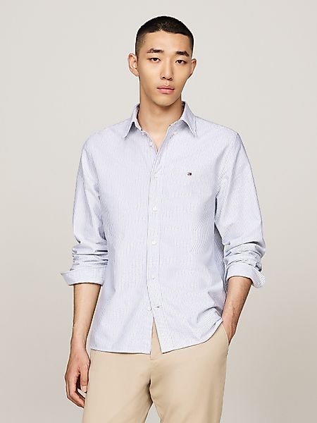 Tommy Hilfiger Langarmhemd HERITAGE OXFORD STRIPE günstig online kaufen