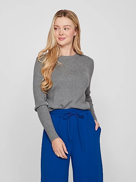 Vila Rundhalspullover VICOMFY O-NECK L/S KNIT günstig online kaufen