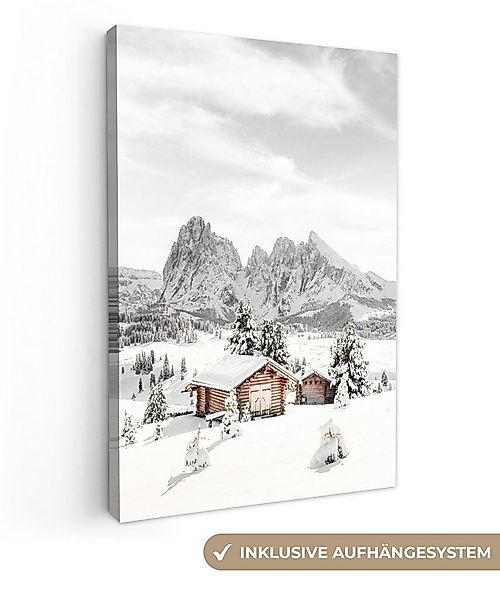 OneMillionCanvasses® Leinwandbild Winter - Berge - Landschaft - Schnee, Fot günstig online kaufen