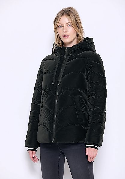 STREET ONE STUDIO Steppjacke mit Kapuze in Unifarbe günstig online kaufen