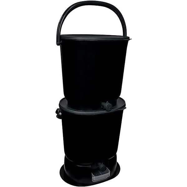 Skaza Biomülleimer Bokashi Essential 2er Set Schwarz günstig online kaufen