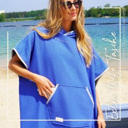 blanketino Badeponcho Strandponcho aus Baumwolle, Kapuze, günstig online kaufen