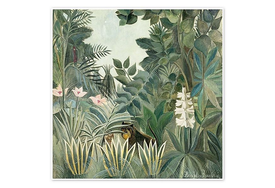 Posterlounge Wandbild Äquatorialer Dschungel, Henri Rousseau, erhältlich al günstig online kaufen