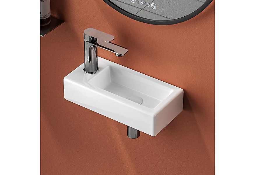 EMKE Waschbecken Handwaschbecken Keramik Waschbecken Waschtisch Hängewaschb günstig online kaufen