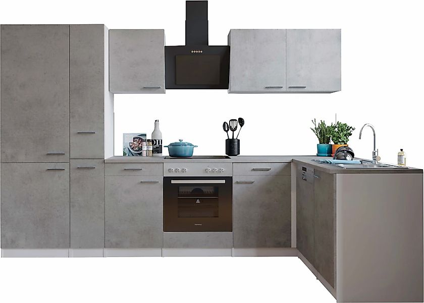 MESANA Winkelküche "Malia", Breite 310 cm, 85 cm Arbeitshöhe, in exklusiver günstig online kaufen
