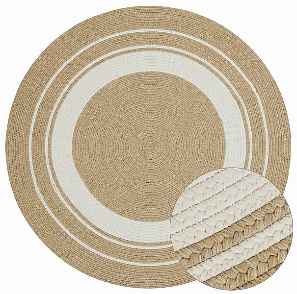 HANSE Home Teppich »Trenzado«, rund, 10 mm Höhe, In- & Outdoor, Handmade-Lo günstig online kaufen