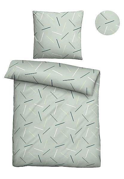 Biberna Bettwäsche "0025010" 2 Stk. tlg. absolut bügelfrei, 100% Baumwolle, günstig online kaufen
