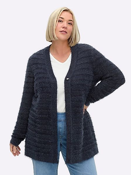 Sheego Strickjacke Strickjacke Langarm Jersey günstig online kaufen