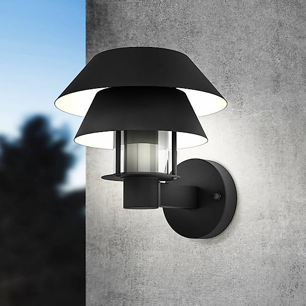 Außenwandleuchte Chiappera mit Doppelschirm günstig online kaufen