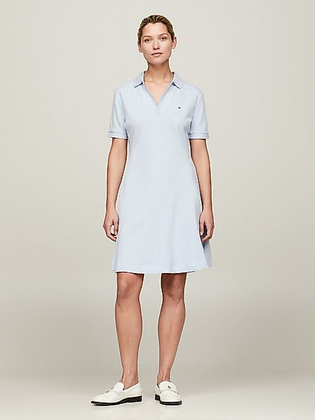 Tommy Hilfiger Polokleid F&F OPEN PLCKT LYCLL POLO DRS SS mit Logostickerei günstig online kaufen