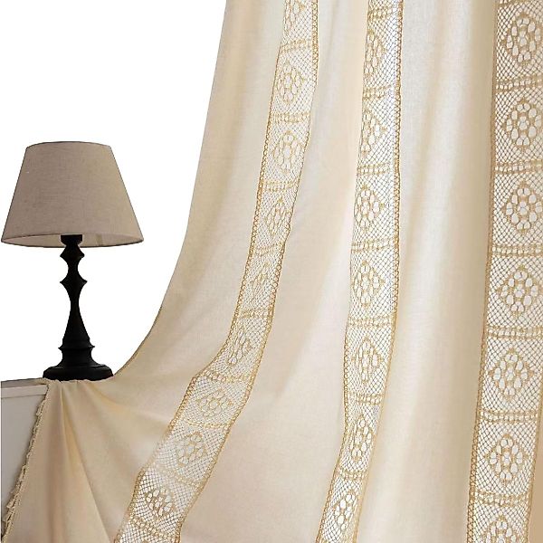 Coonoor Gardine Boho-gewebter Vorhang, Vintage-Landhausstil Gardine, günstig online kaufen
