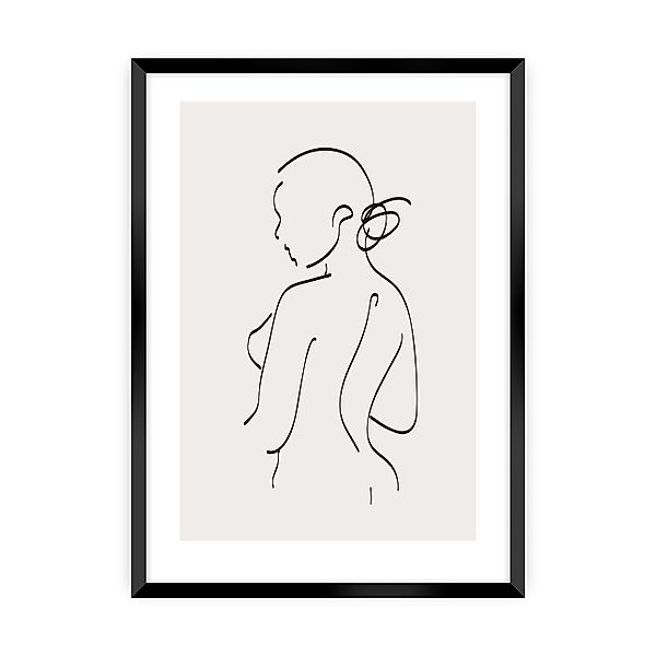 Poster Body Line I, 50 x 70 cm, Rahmen wählen: Czarna günstig online kaufen