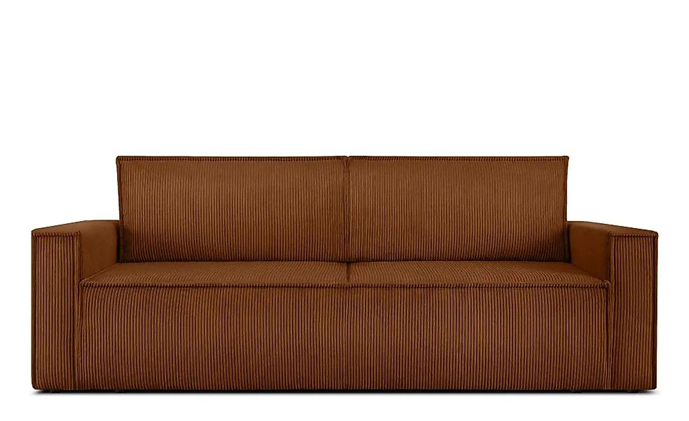 KONSIMO Einzelsofa  Napi ¦ rot ¦ Maße (cm): B: 228 H: 89 Polstermöbel > Sof günstig online kaufen