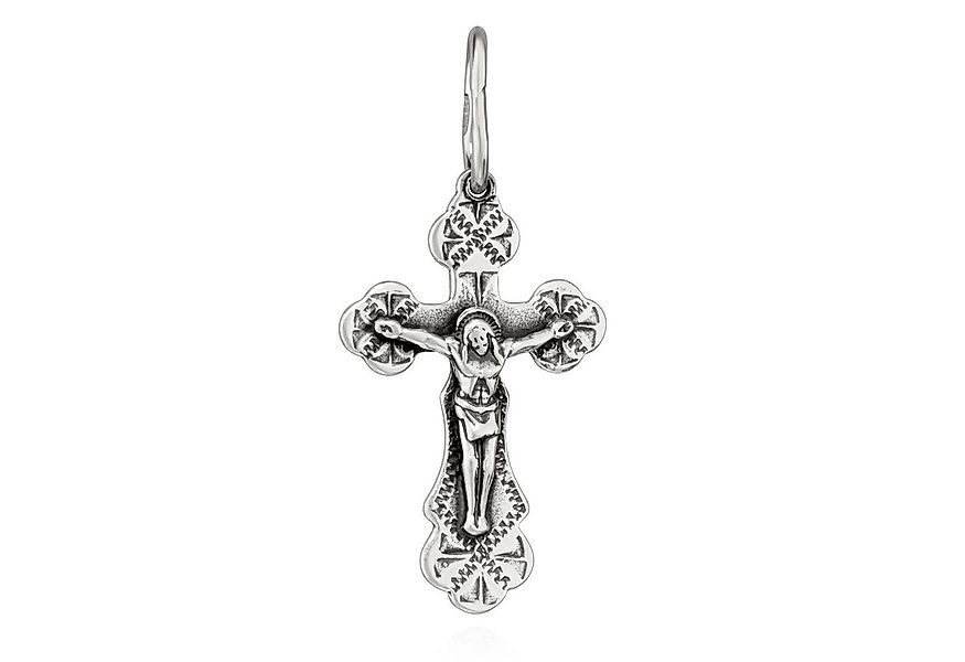 NKlaus Kreuzanhänger Kettenanhänger Jesus Kreuz 925 Silber Orthodoxe An günstig online kaufen