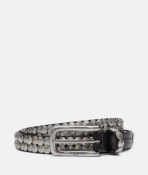 Liebeskind Berlin Ledergürtel Taillengürtel Schmaler Nietengürtel aus Rinds günstig online kaufen