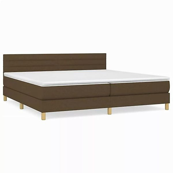 vidaXL Boxspringbett mit Matratze Dunkelbraun 200x200 cm Stoff1373288 günstig online kaufen