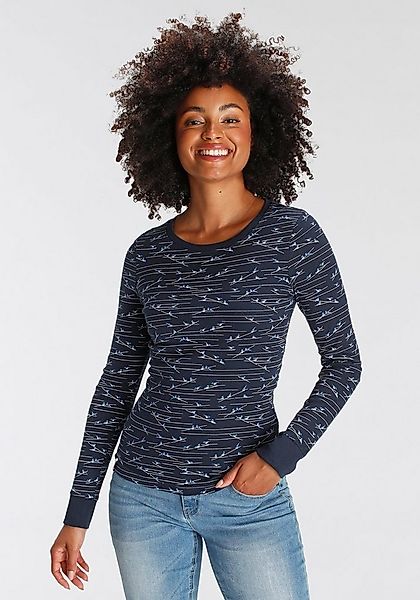 KangaROOS Langarmshirt sehr figurbetonte Passform, Rundhalsausschnitt, aus günstig online kaufen