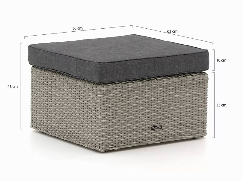 Intenso Fellini Lounge Gartenhocker 63x63 cm günstig online kaufen