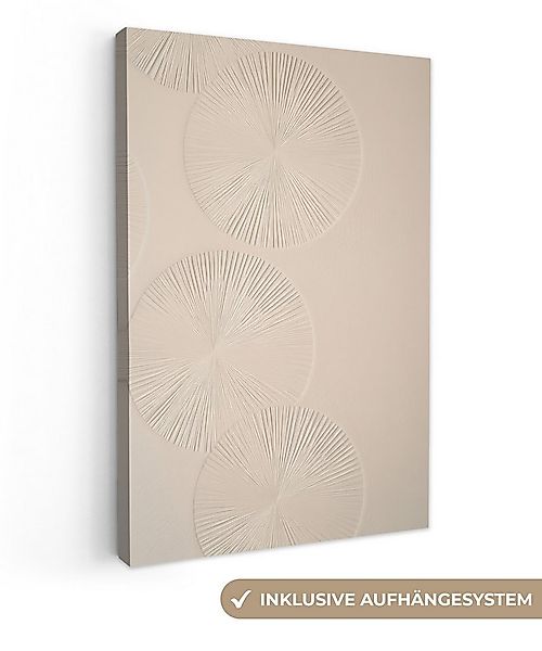 OneMillionCanvasses® Leinwandbild Japandi - Beige - Modern, Fotodruck (1 St günstig online kaufen