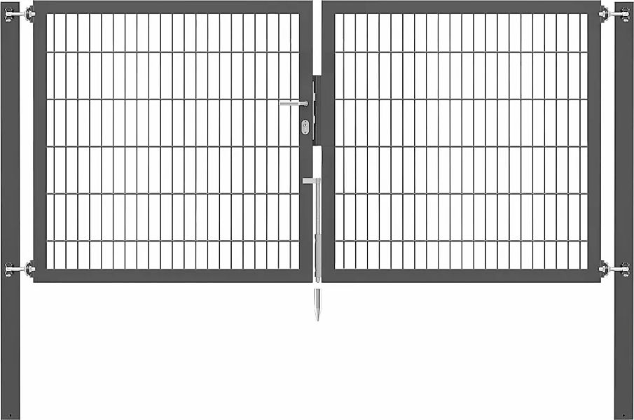 Alberts Zaundoppeltür "Flexo Plus" anthrazit, verschiedene Abmessungen günstig online kaufen