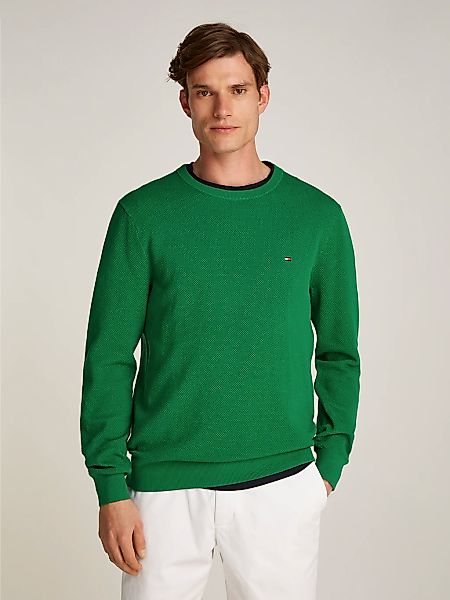 Tommy Hilfiger Rundhalspullover "ESSENTIAL STRUCTURE CREW NECK mit Struktur günstig online kaufen