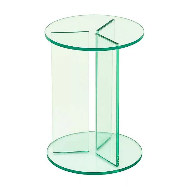 Pflanzenhocker Glas in modernem Design runder Tischplatte günstig online kaufen