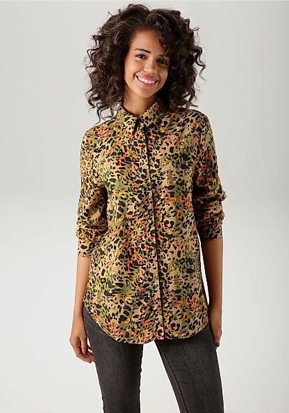 Aniston CASUAL Hemdbluse, mit farbenfrohen, grafischen Alloverdruck - NEUE günstig online kaufen