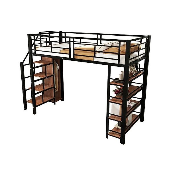 HAUSS SPOLE Kinderbett 90x200 mit Stauraumtreppe und Kleiderschrank, Einleg günstig online kaufen